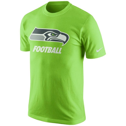 NFL Seattle Seahawks Nike Facility T-Shirt - Neon Green